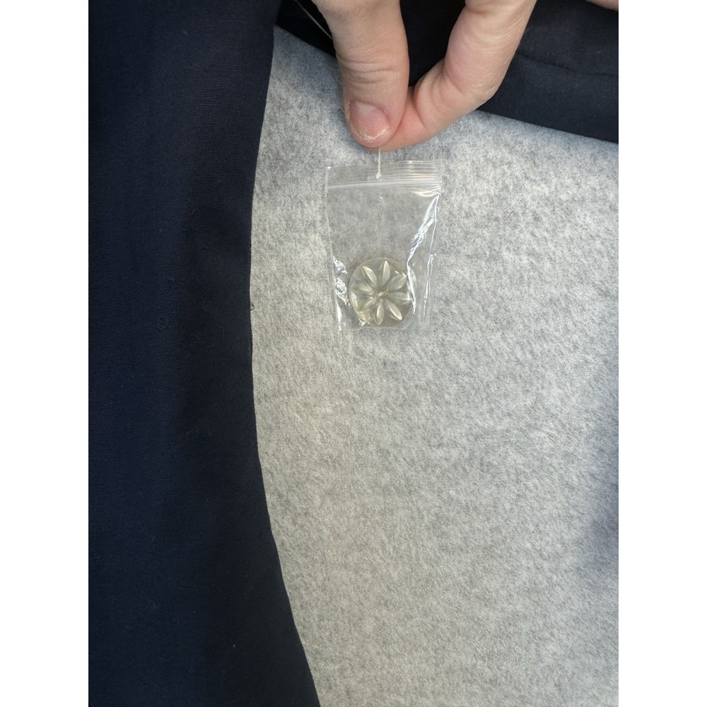 Nanette Lepore‎ Navy Stretch Blazer 12 NWOT Floral Crystal Button Career - Picture 11 of 16